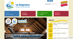 Desktop Screenshot of cc-seignanx.fr