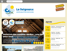 Tablet Screenshot of cc-seignanx.fr